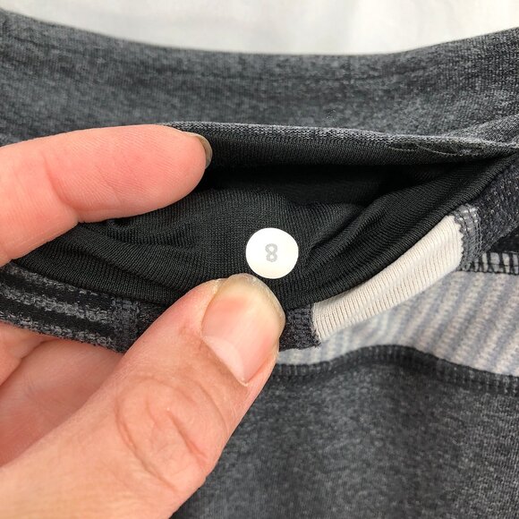 vintage LULULEMON Mid-Rise Yoga Pants slight bootcut legging Pocket Gray 8 - Picture 7 of 10